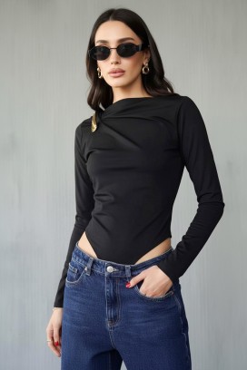 bodi - bluza BAREOLA BLACK