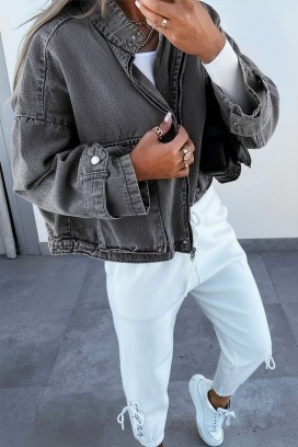 teksas jakna TANVELZA GRAFIT