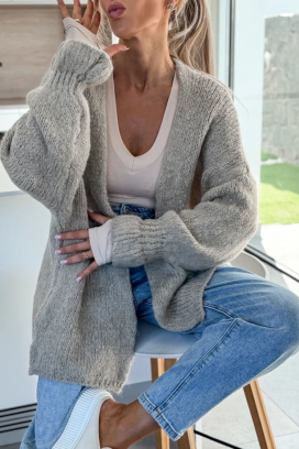 kardigan POLIMERDA GREY