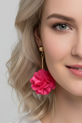 minđuše KARALONZA FUCHSIA