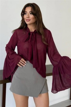 ženska bluza VLANDILZA BORDO