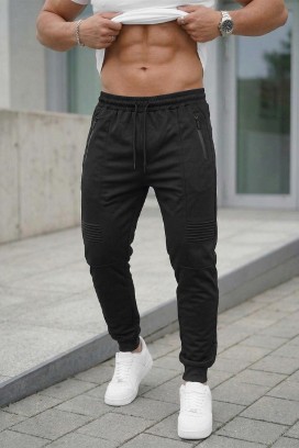 muške sportske pantalone sa udobnim krojem ICARDI BLACK