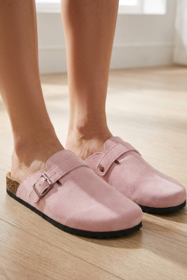 ženske klompe sa kopčom CAMILSA PINK