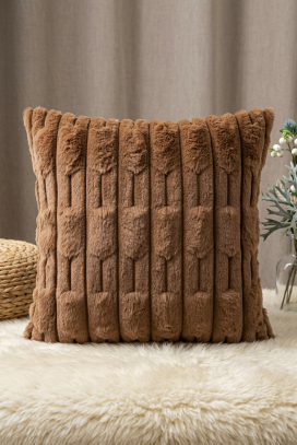 dekorativna jastučnica sa reljefnim efektom MARLENZA BROWN 40х40 cm