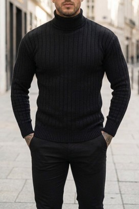 muški džemper RACHERO BLACK